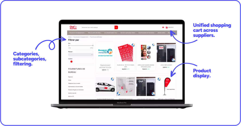 B2B e-procurement plateforme - orpi use case