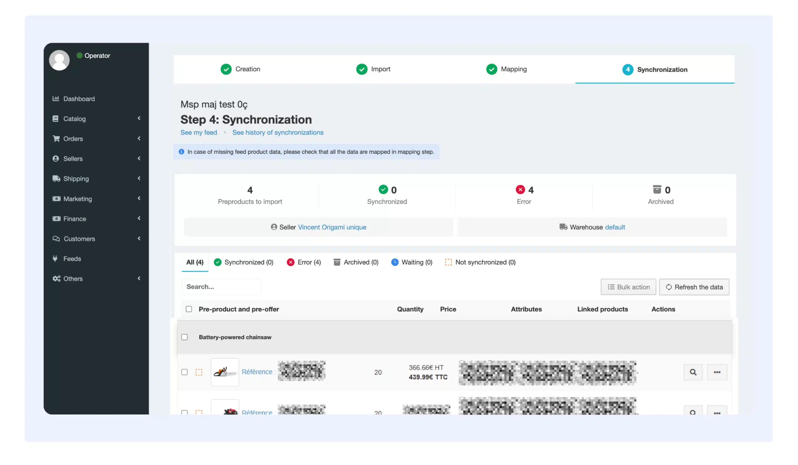 product feed manager - marketplace