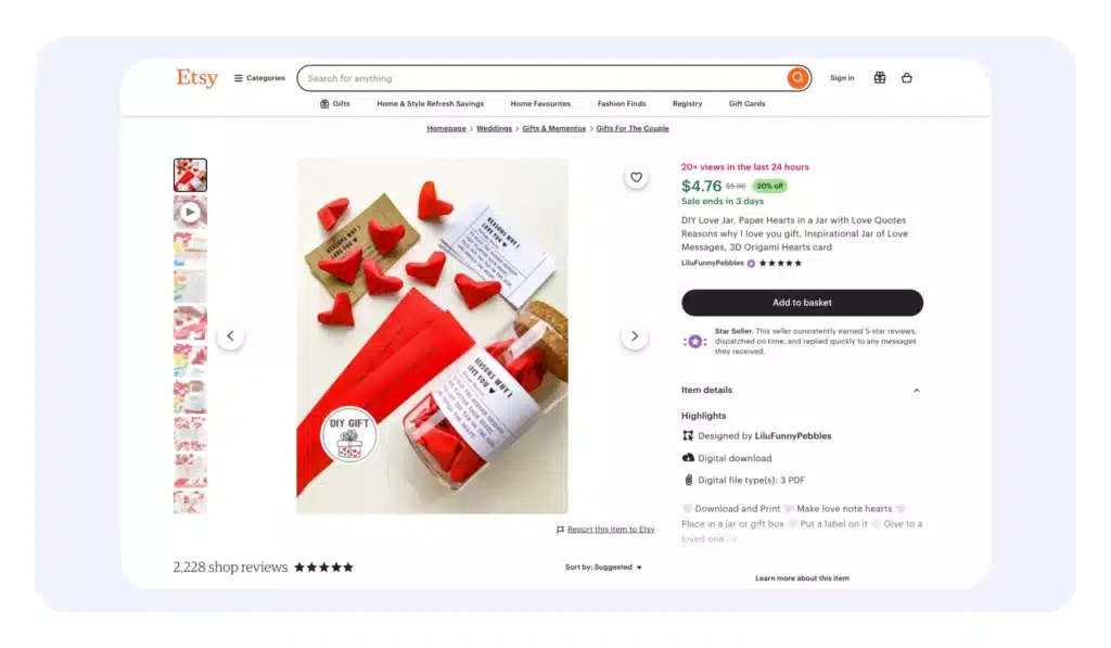How to create a website like etsy?