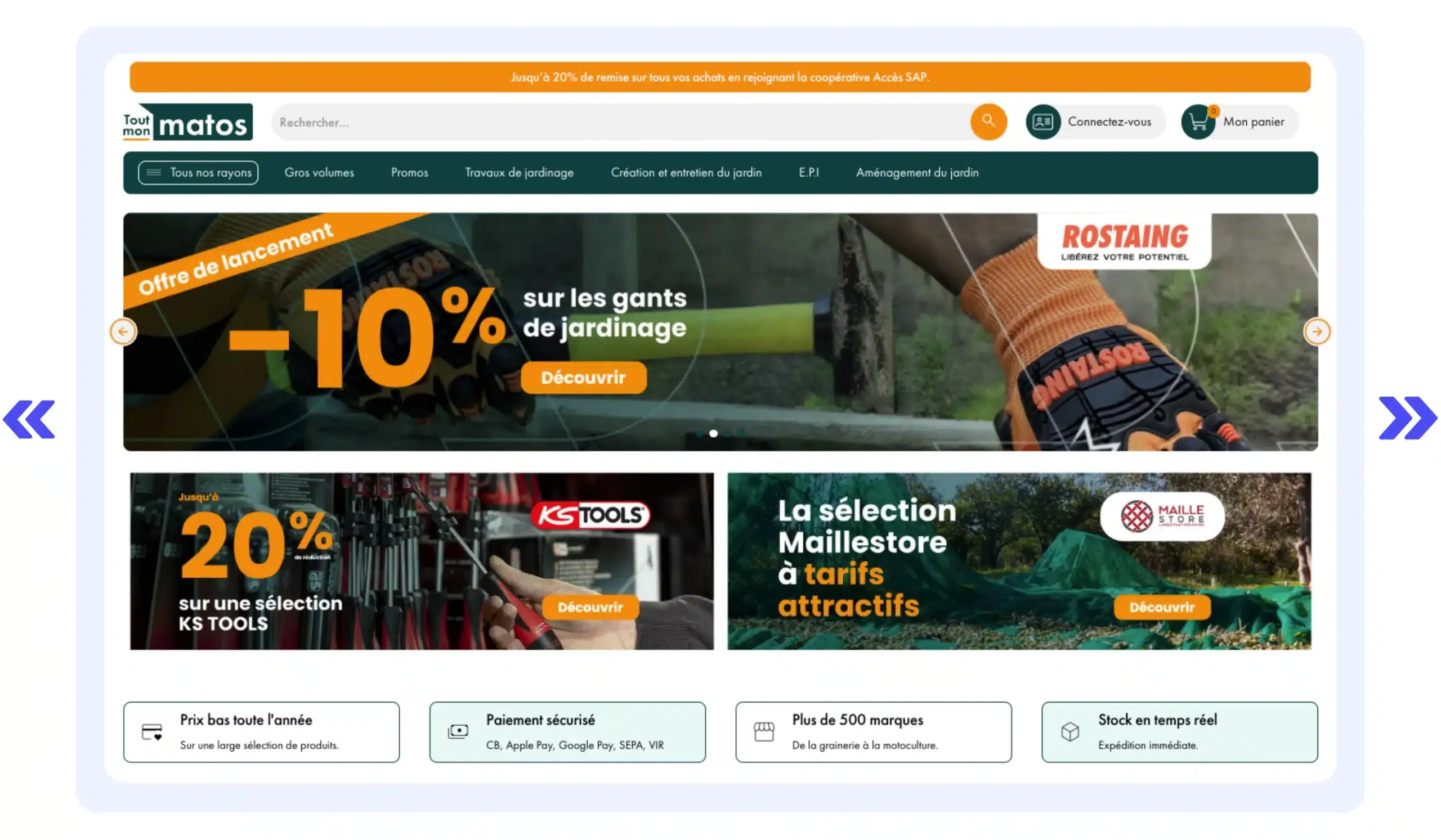 Capture de toutmonmatos.fr UX UI Design Marketplace