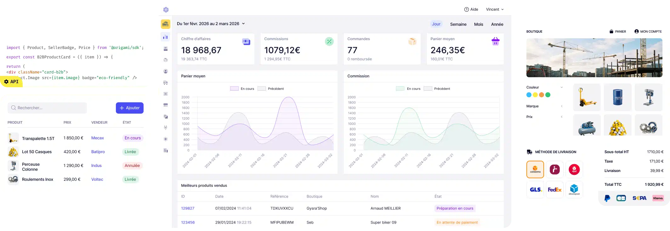 Origami Marketplace : Éditeur de solution Marketplace