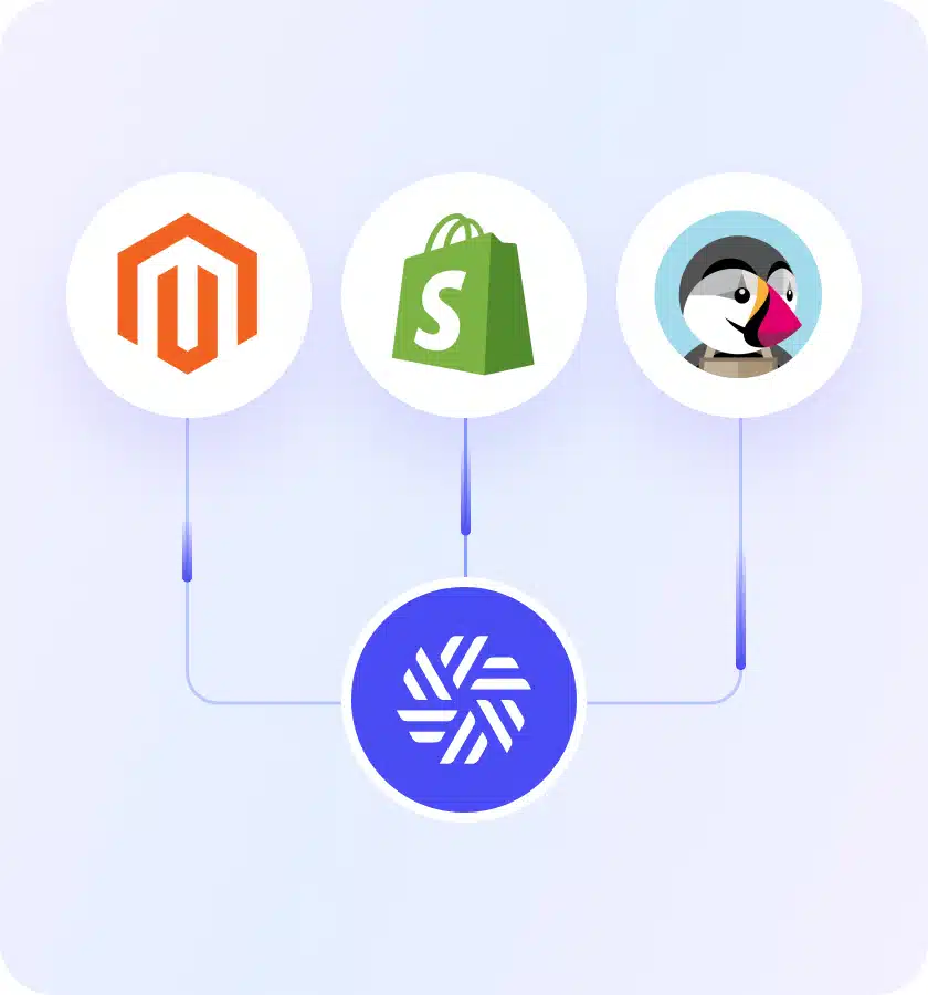 Transformez Shopify, Magento ou PrestaShop en marketplace.