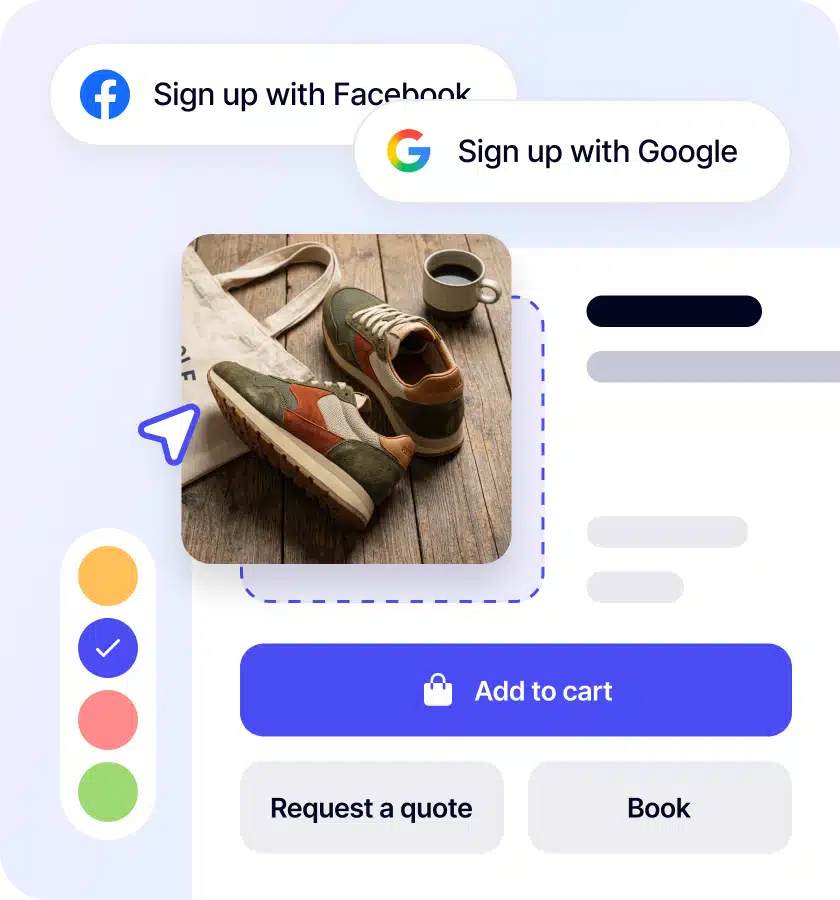 Social login, SSO - Product customization - marketplace