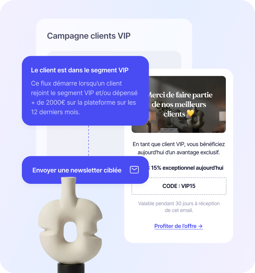 Relance emailing marketplace base client